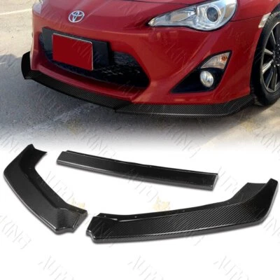 KIT DE PARACHOQUES DELANTERO DE FIBRA DE CARBONO REAL AJUSTE 13-16 TOYOTA 86/SCION FR-S LIP Foto 1 de 4