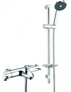Methven Chrome Thermostatic Bath Shower Mixer With Shower Kit TLVBSM2B # - Picture 1 of 6