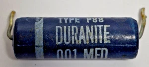 1 Aerovox Typ P88 Duranite 0,001 UF 600 Volt Kondensator gebraucht / getestet - Bild 1 von 6