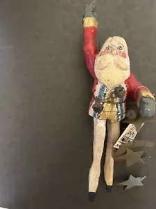 Vintage House Of Hatten Santa Elf Moon and Stars 9" Christmas Ornament with Tags - Picture 1 of 6