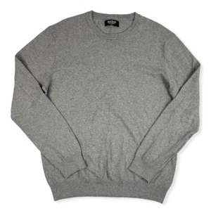 Method Mens Gray Cotton Cashmere Crew Neck Sweater Long Sleeve Size L Stretch - Picture 1 of 8