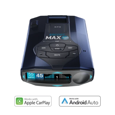 ESCORT MAX 360 MKII New 2023 Laser Radar Detector WiFi Bluetooth Extreme Range