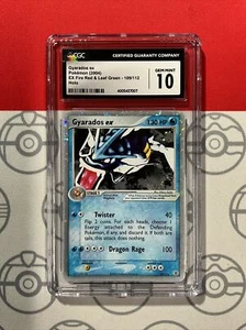 NEW CGC 10 GEM MINT Mint Gyarados EX 109 Holo Rare Pokemon FireRed & LeafG 7007 - Picture 1 of 10