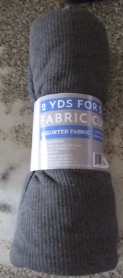 2 yards  Stone Harbor  Fabric Stretch Knit  Gray Ribbed Design David Textiles - Image 1 of 4