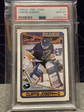 1990 O-PEE-CHEE #171 CURTIS JOSEPH RC BLUES PSA 10🔵🔵