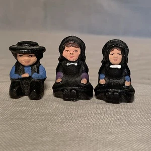 Vintage Cast Iron Amish Figures  - Picture 1 of 7