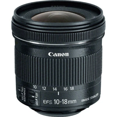 Canon EF-S 10-18mm f/4.5-5.6 IS STM Lens - 9519B002 - Image 1 of 3