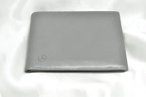 Schöner Mercedes Benz Geldbeutel Geldbörse in grau. Auch für Oldtimer Fans - Bild 1 von 8