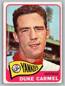 1965 Topps Duke Carmel New York Yankees Card #261 - Picture 1 of 2