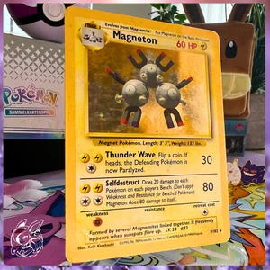 ⚡ Magneton 9/102 ✨ Holo Rare – Base Set Unlimited – LP Pokémon Karte EN - Bild 1 von 4