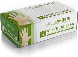 Latex Powder Free Gloves, Large, 100 Count (Pack of 1),White - Picture 1 of 12