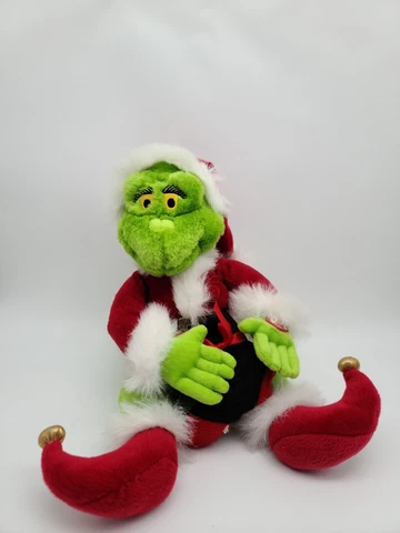 HOW THE GRINCH STOLE CHRISTMAS ANIMATED SINGING PLUSH GRINCH DOLL,TESTED *READ * Cover