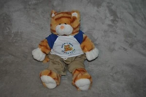 VTG BUILD a BEAR 1997 Plush Toy Orange Tabby Striped CAT Dressed 17" - Picture 1 of 5