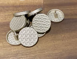10 X 15mm Matte Gold Metal Shank Buttons- Australian Supplier - Picture 1 of 1