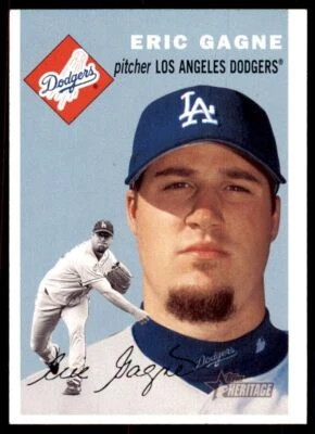 2003 Topps Heritage Eric Gagne Los Angeles Dodgers #185. - Image 1 of 2