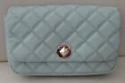 Kate Spade New York Natalia Smooth Quilted Crossbody Bag Crystal Blue NWT
