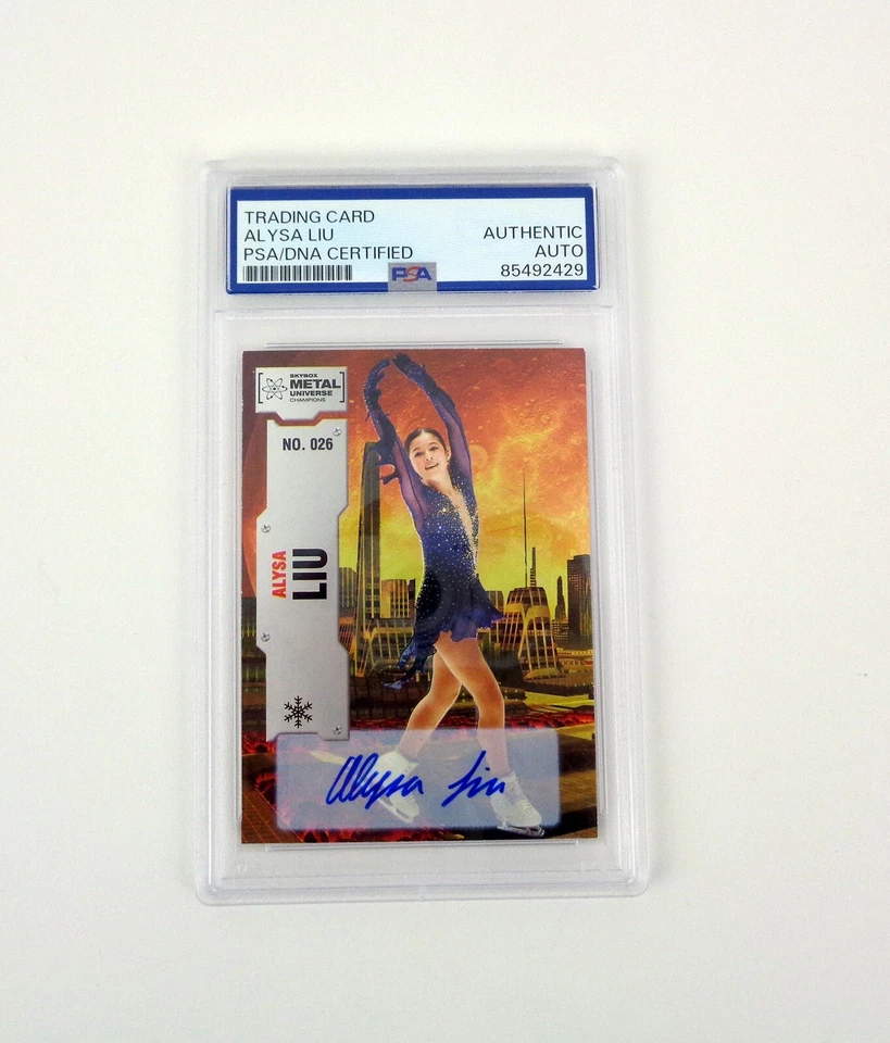 Alysa Liu USA 2026 Olympics Skating Signed Upperdeck Rookie Card PSA/DNA COA A - Image 1 of 1
