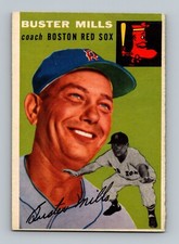 1954 Topps #227 Buster Mills VGEX-EX Boston Red Sox Baseball Card