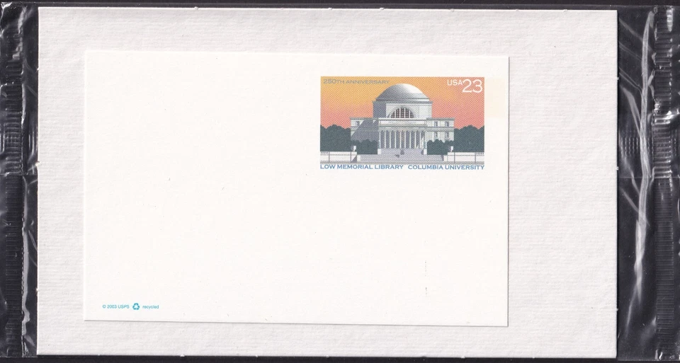 Scott #UX405 Columbia University 23c Stamped Entire Envelope - Image 1 of 1