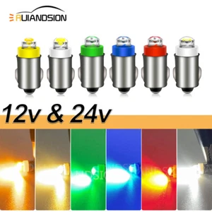 BA7S COB Car Interior Dashboard Light Instrument Panel Lamp Gauge Bulb 12V 24V - Picture 1 of 24