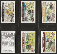REFLECTIONS OF A BYGONE AGE-FULL SET- STEAM AROUND BRITAIN 1994 (3RD M6 CARDS)
