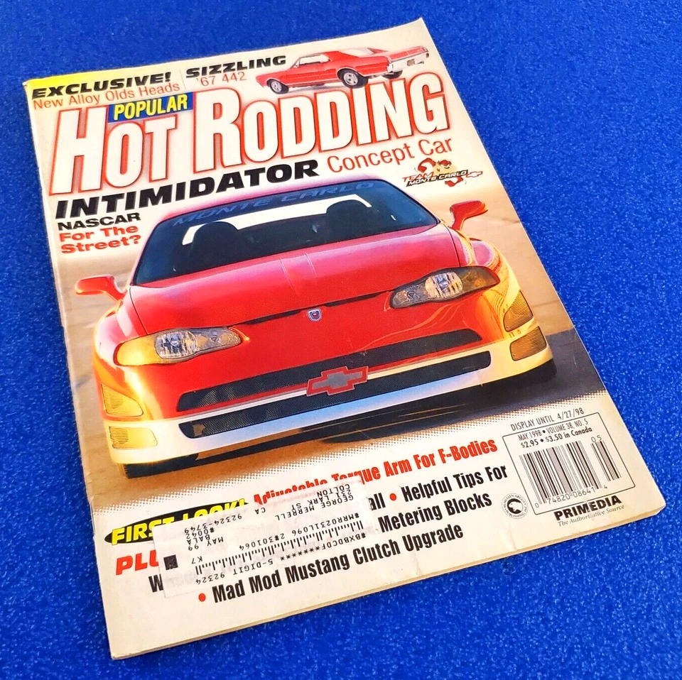 POPULAR HOT RODDING: INTIMIDATOR CONCEPT CAR NASCAR FOR THE STREET? MAY 1998 - Image 1 of 4