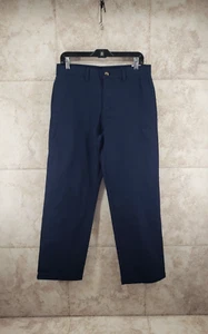 Blue Chinos Pants School Uniform Straight Waist Sz 16 Husky Slacks Wonder Nation - Picture 1 of 7