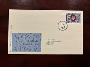 United Kingdom 1977 - Silver Jubilee 9p FDC stamp Philatelic Bureau Edinburgh - Picture 1 of 1