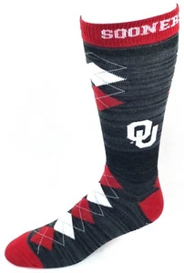 Oklahoma Sooners anthrazit RMC & rot Fan Nation Crew-Socken - Bild 1 von 3