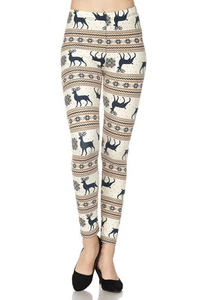 ONE SIZE butterweiche Always Brushed Weihnachtsleggings TC/O534 - Bild 1 von 2