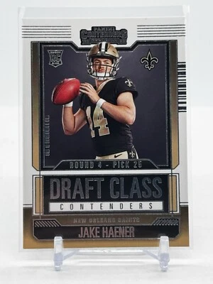2023 Panini Contenders Football Jake Haener Rookie Draft Class Contenders Card - Image 1 of 2