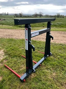 NEW Heavy Duty Extending JCB Q-Fit Telehandler Bale Spike for 3 x Big Bales. - Picture 1 of 10