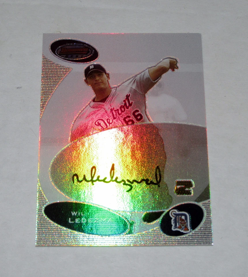 2003 Bowman's Best Wil Ledezma Autograph Auto Rookie RC  Tigers - Image 1 of 1