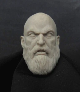 ##1258 KRATOS CUSTOM RESIN UNPAINTED HEAD SCULPT ACTION FIGURES 1/6 Scale - Foto 1 di 5