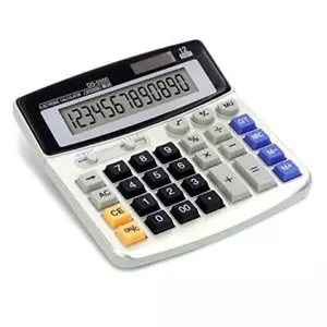 Office Calculators Desktop Calculator,Basic Calculators, Solar Battery Black - Picture 1 of 8