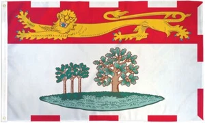 "PRINCE EDWARD ISLAND" flag 3x5 ft polyester banner sign Canadian Province lion - Bild 1 von 5
