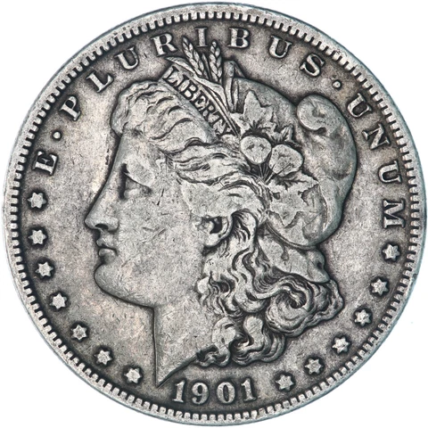 1901 O Morgan Silver Dollar Fine FN See Pics A144 Cover