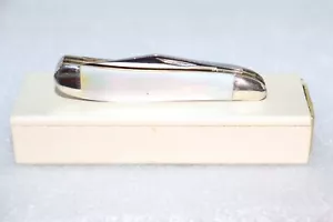 1975-1980's ELK HORN Taylor Cutlery Serpentine Mother of Pearl Knife Japan - Picture 1 of 19