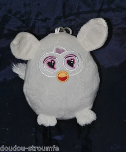 Peluche Doudou Furby Blanc HASBRO 2013 Yeux & Nez Brodés 15 Cm Etat NEUF - Picture 1 of 1