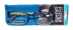 Gafas de lectura cuadradas verde azulado Foster Grant Adley para mujer ~ Elige la fuerza - Imagen 1 de 2