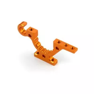 302763-O Xray T4'19 ALU LOWER ADJUSTMENT BULKHEAD - FRONT L / REAR R - ORANGE - Picture 1 of 1