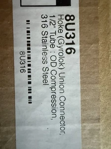 HOKE GYROLOK 8U316 1/2" FITTING Lot OF 40 NEW - Picture 1 of 7