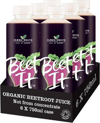 Beet It Organic Beetroot Juice 750ml x6 | Vegan | No Sugar Added | Natural Boost