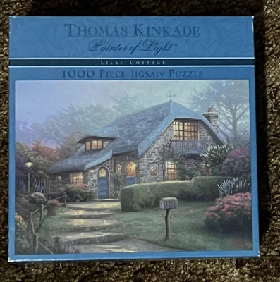 Rompecabezas Thomas Kinkade, casa de campo lila. Sellado de fábrica. Nuevo en caja. Foto 1 de 4