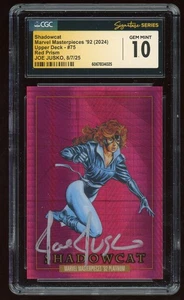 2024 Marvel Masterpieces 92 Platinum Shadowcat Red /492 Joe Jusko Signed CGC 10 - Picture 1 of 2