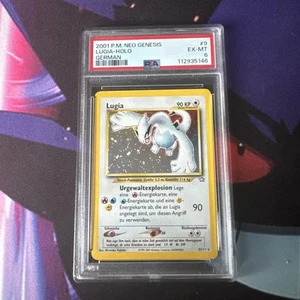 Pokémon Neo Genesis 2001 Lugia Holo German Deutsch PSA 6 - Bild 1 von 2