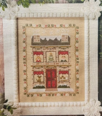 New Little House Needleworks WAITING FOR SANTA Cross Stitch Pattern Chart - Image 1 of 3