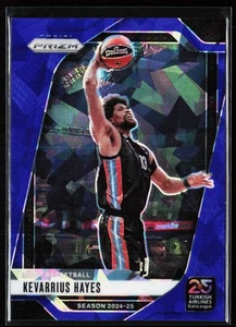 2024-25 Panini Prizm Euroleague Kevarrius Hayes Blue Ice Prizms /125 #106 - Picture 1 of 10