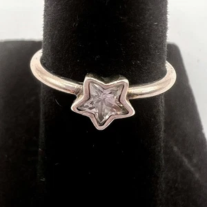 Original PANDORA Sterling Silber 925 ALE CZ Stern Stapel Band Ring Größe 4,25 - Bild 1 von 9