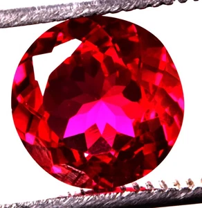 10.4 Cts. Natural Mozambique Red Ruby Round Shape Certified Gemstone - Picture 1 of 4
